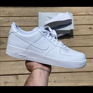 Nike all white af1 low size 13